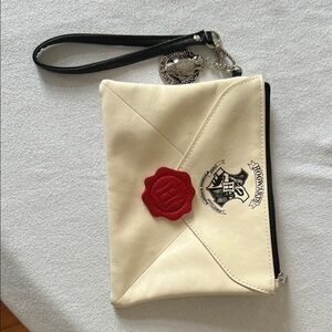 Harry Potter Hogwarts Acceptance Letter Cream and Red Envelope Clutch